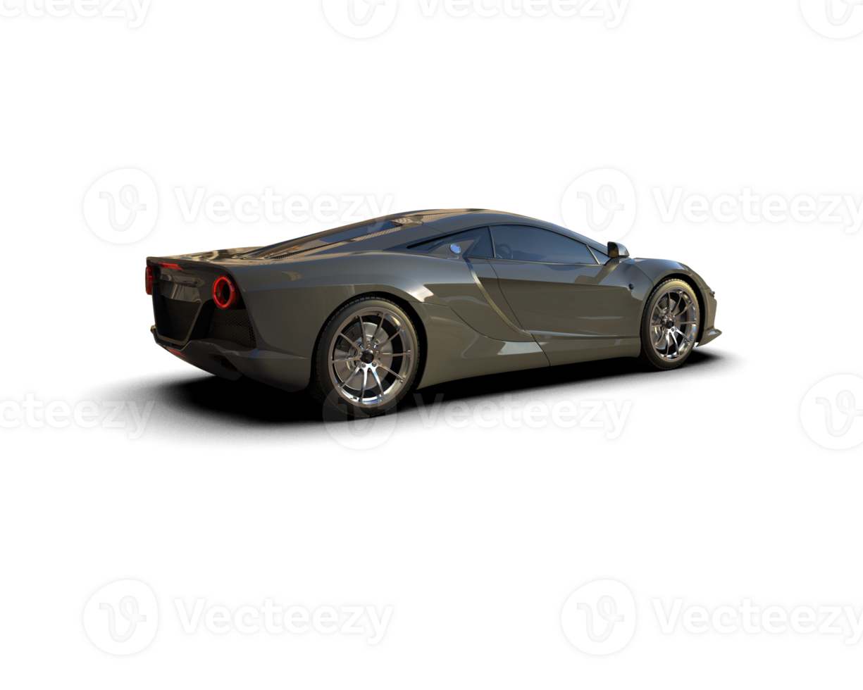Realistic sport car isolated on background. 3d rendering - illustration png