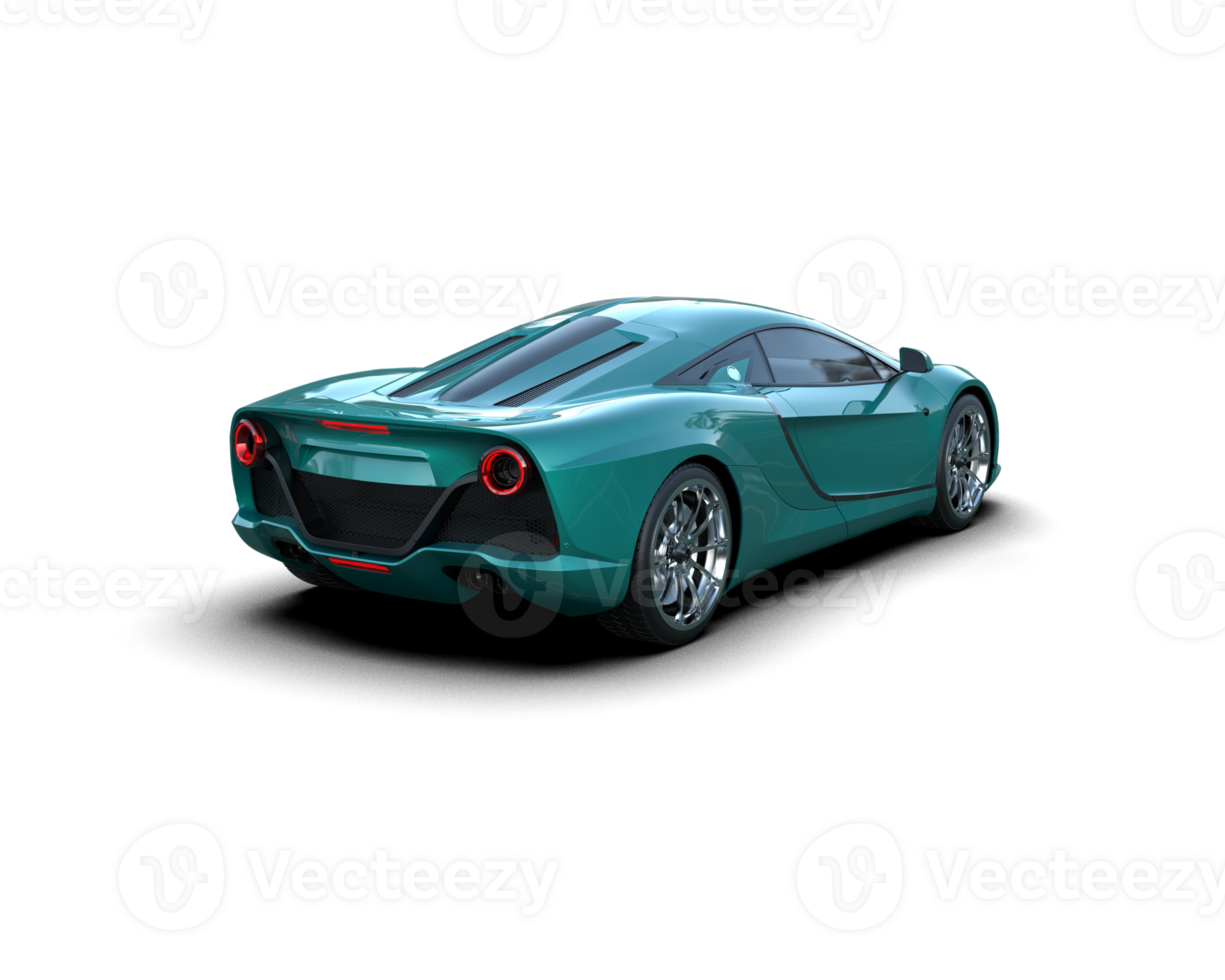 Realistic sport car isolated on background. 3d rendering - illustration png