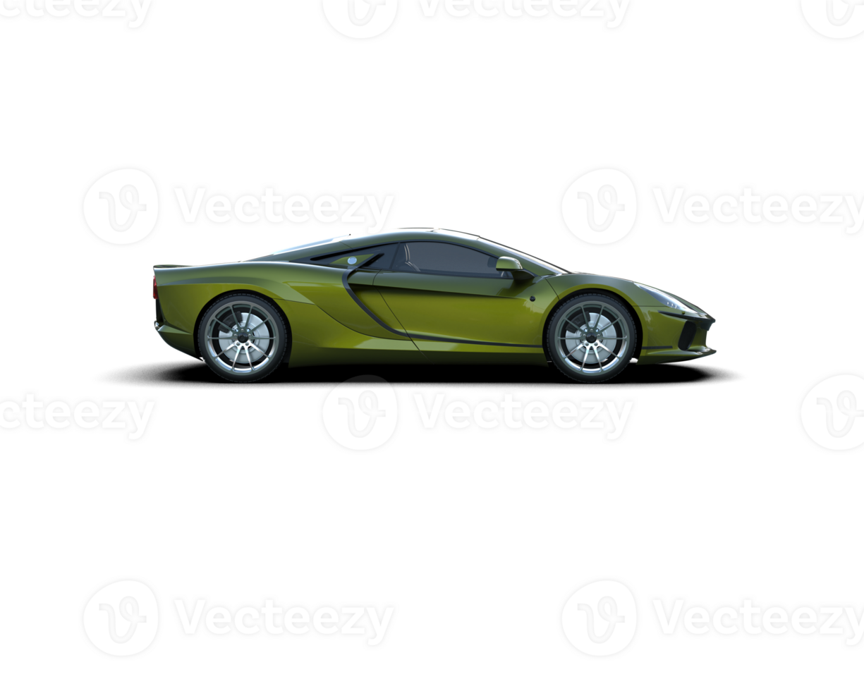 Realistic sport car isolated on background. 3d rendering - illustration png