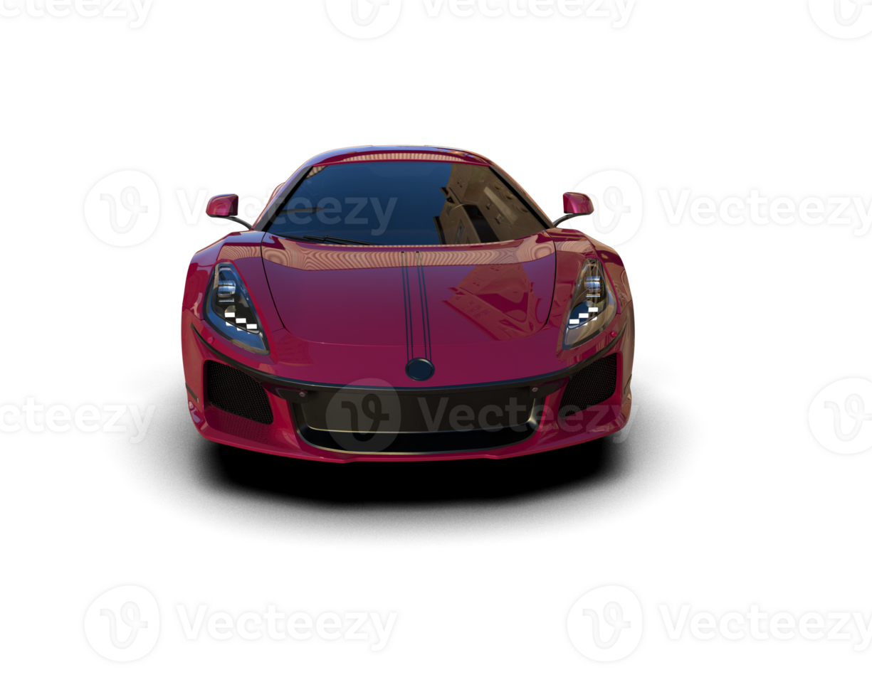 Realistic sport car isolated on background. 3d rendering - illustration png