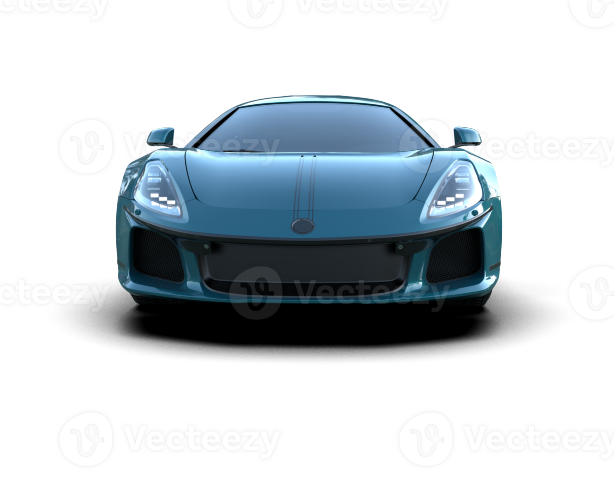 Realistic sport car isolated on background. 3d rendering - illustration png