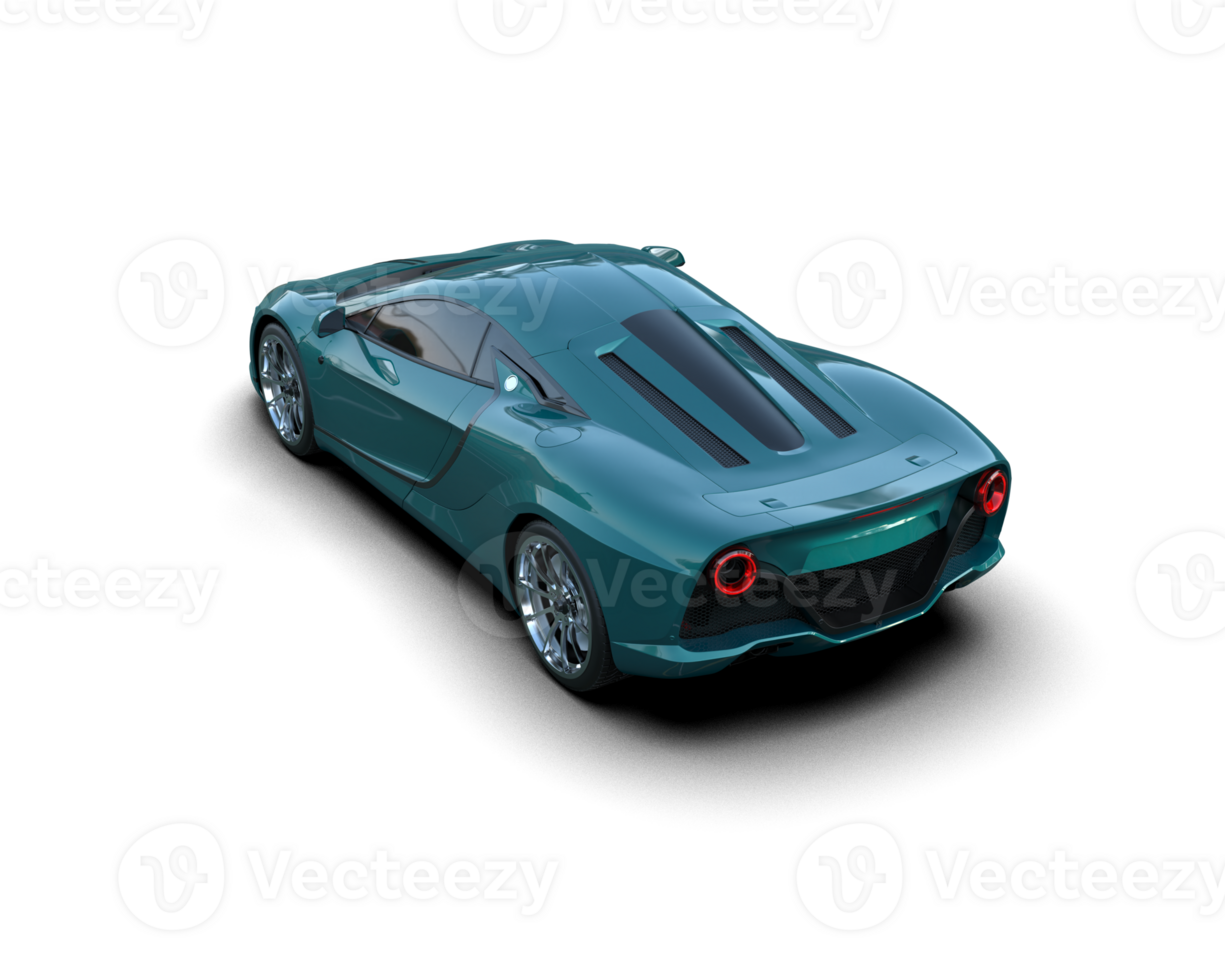 Realistic sport car isolated on background. 3d rendering - illustration png