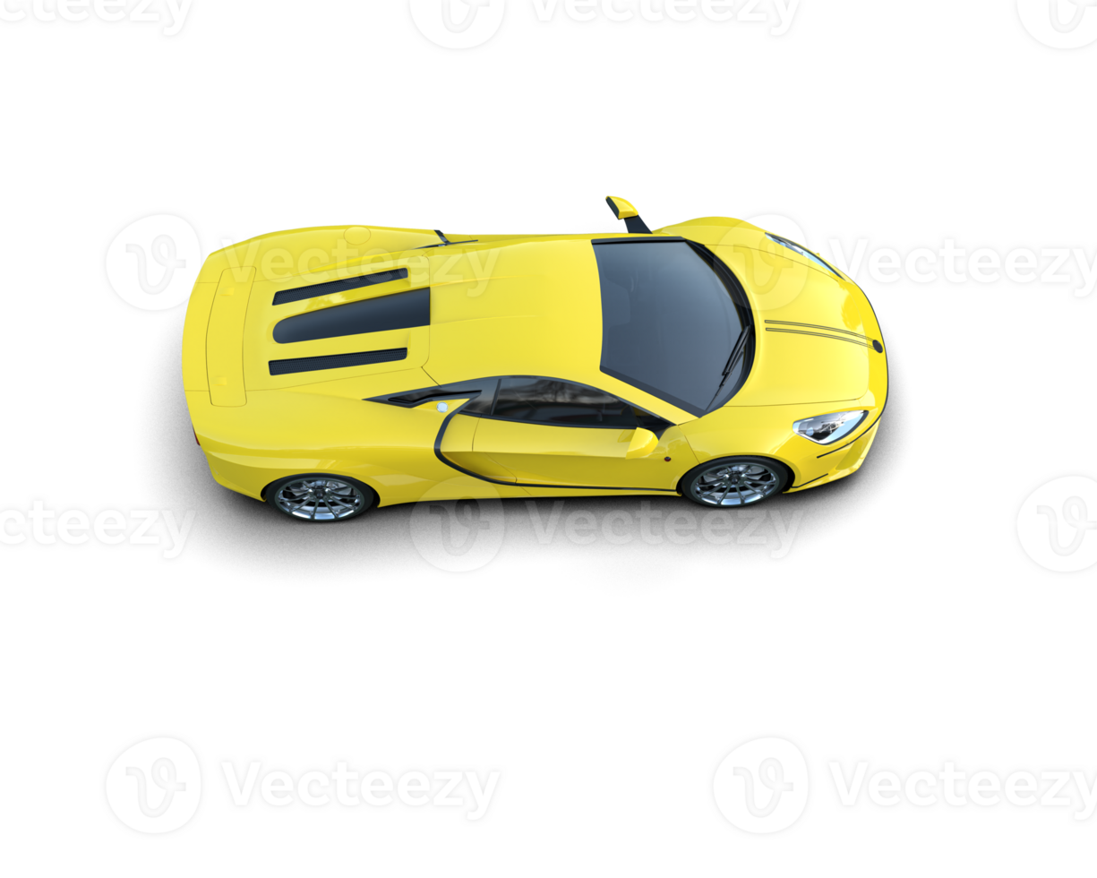 Realistic sport car isolated on background. 3d rendering - illustration png