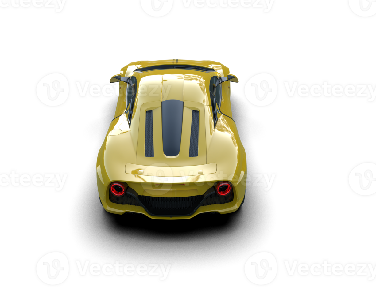 Realistic sport car isolated on background. 3d rendering - illustration png