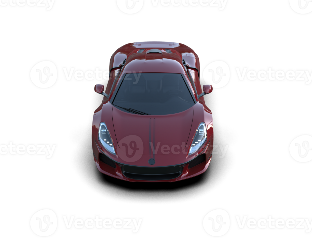 Realistic sport car isolated on background. 3d rendering - illustration png