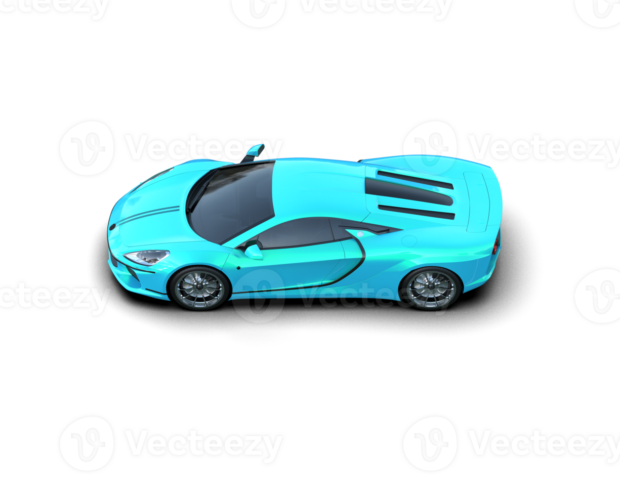 Realistic sport car isolated on background. 3d rendering - illustration png