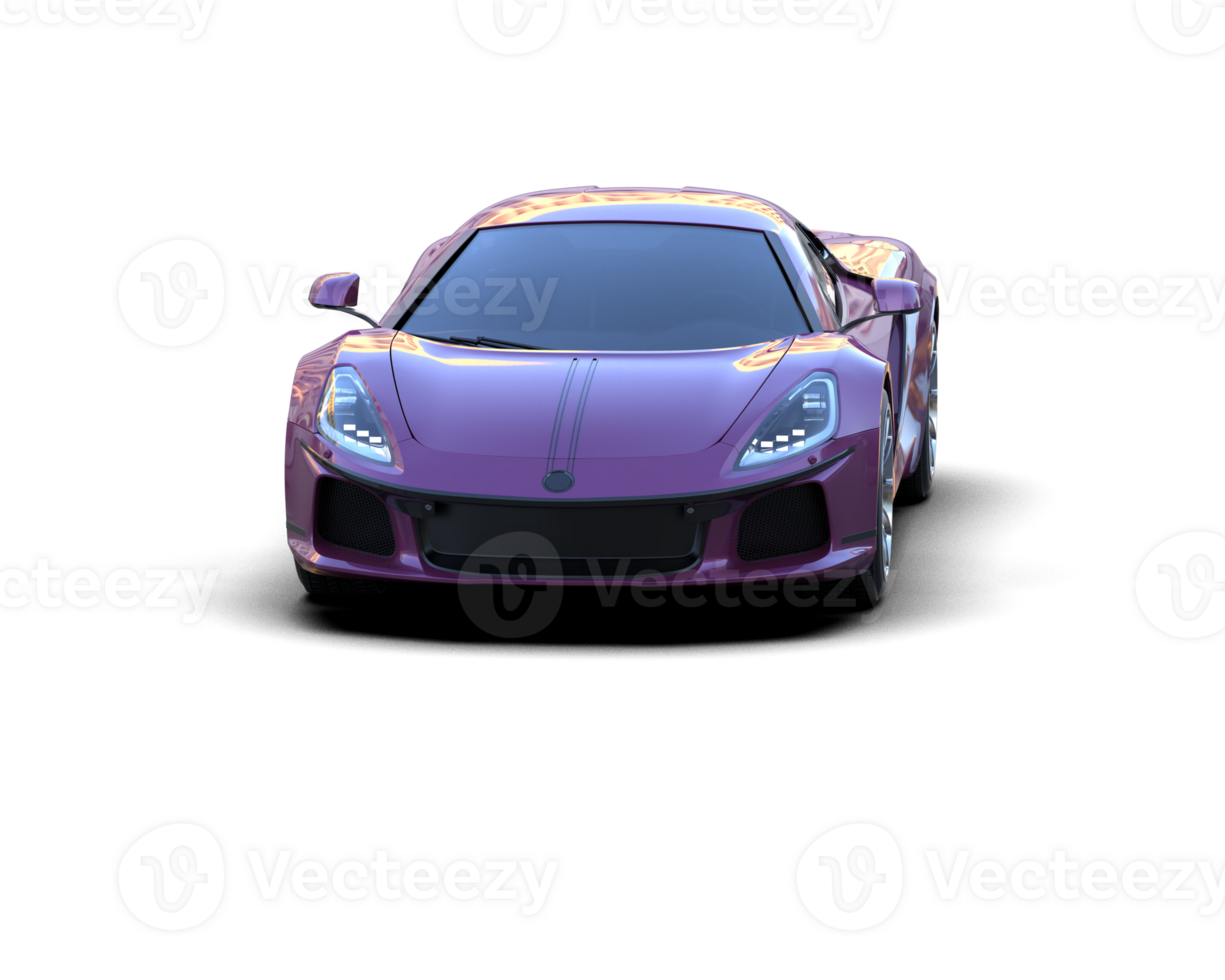 Realistic sport car isolated on background. 3d rendering - illustration png