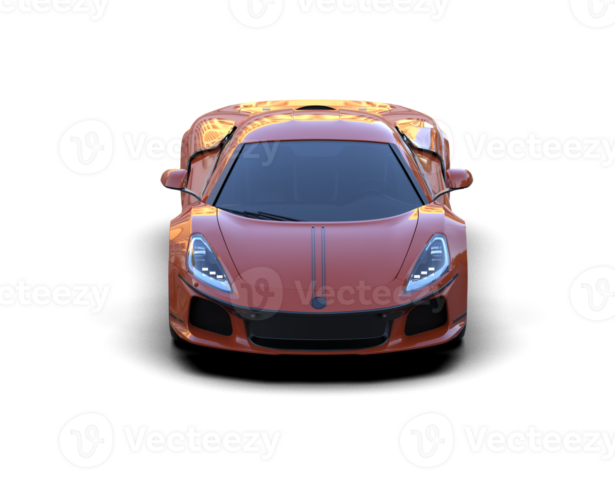 Realistic sport car isolated on background. 3d rendering - illustration png