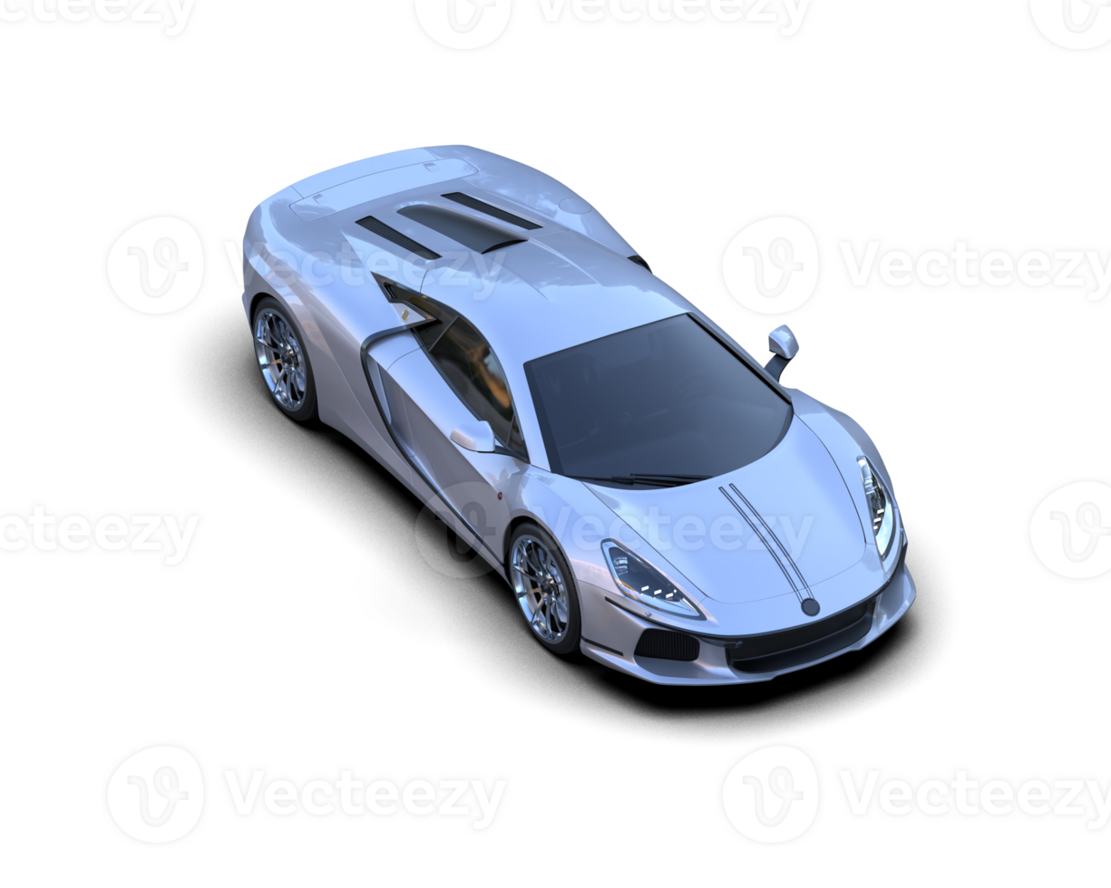 Realistic sport car isolated on background. 3d rendering - illustration png