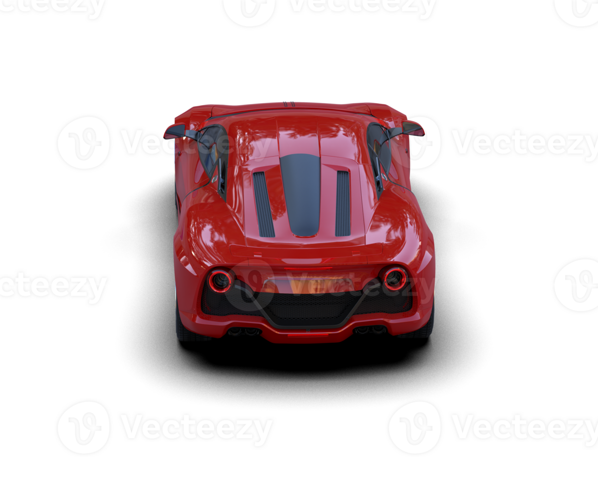 Realistic sport car isolated on background. 3d rendering - illustration png