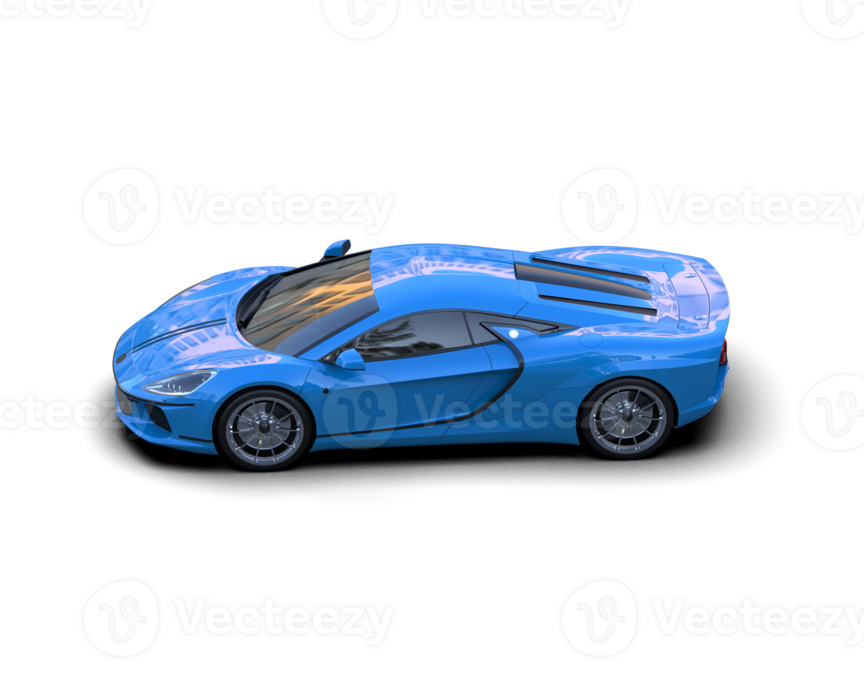 Realistic sport car isolated on background. 3d rendering - illustration png