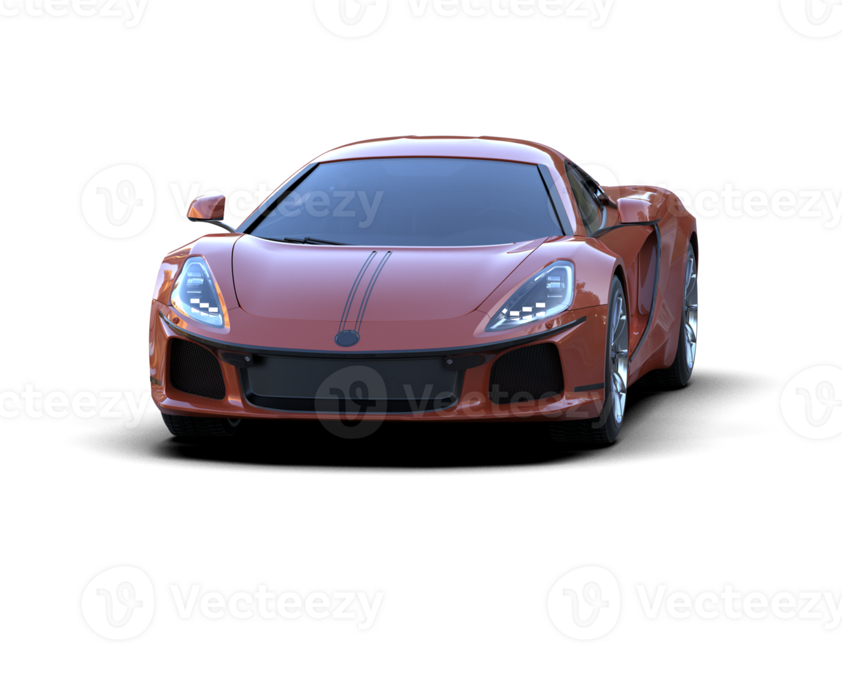 Realistic sport car isolated on background. 3d rendering - illustration png