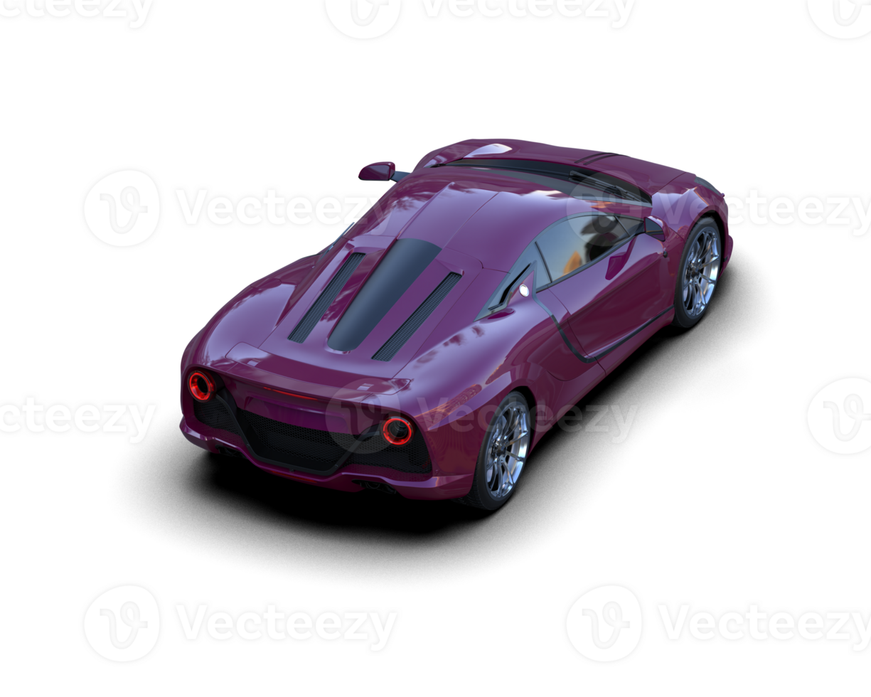 Realistic sport car isolated on background. 3d rendering - illustration png
