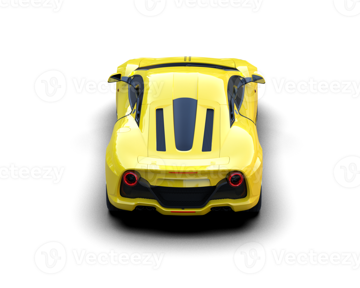 Realistic sport car isolated on background. 3d rendering - illustration png