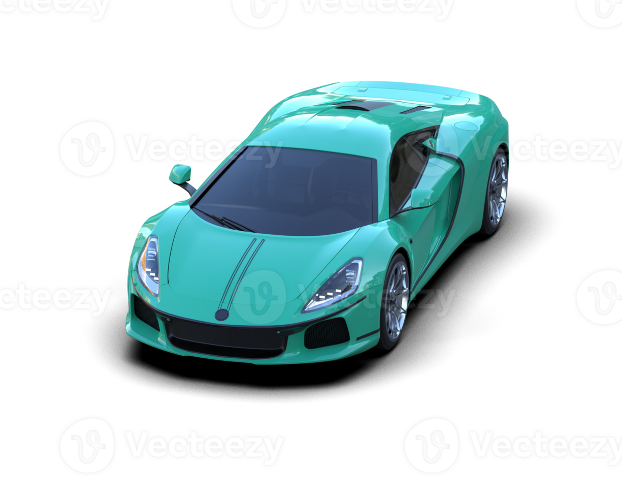 Realistic sport car isolated on background. 3d rendering - illustration png