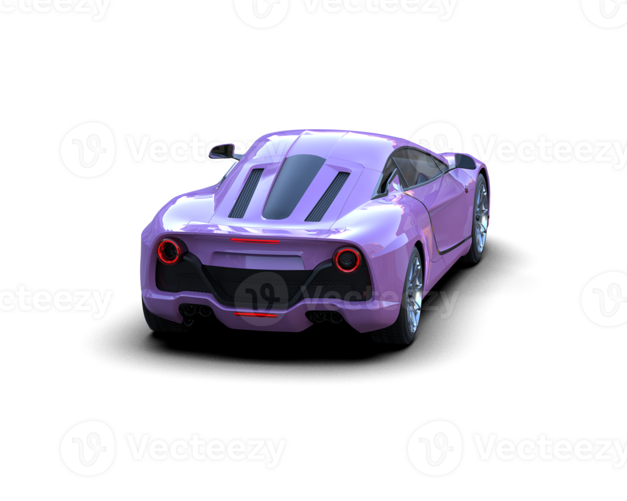 Realistic sport car isolated on background. 3d rendering - illustration png