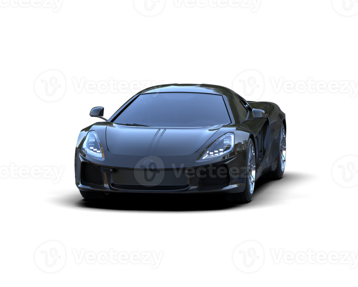 Realistic sport car isolated on background. 3d rendering - illustration png