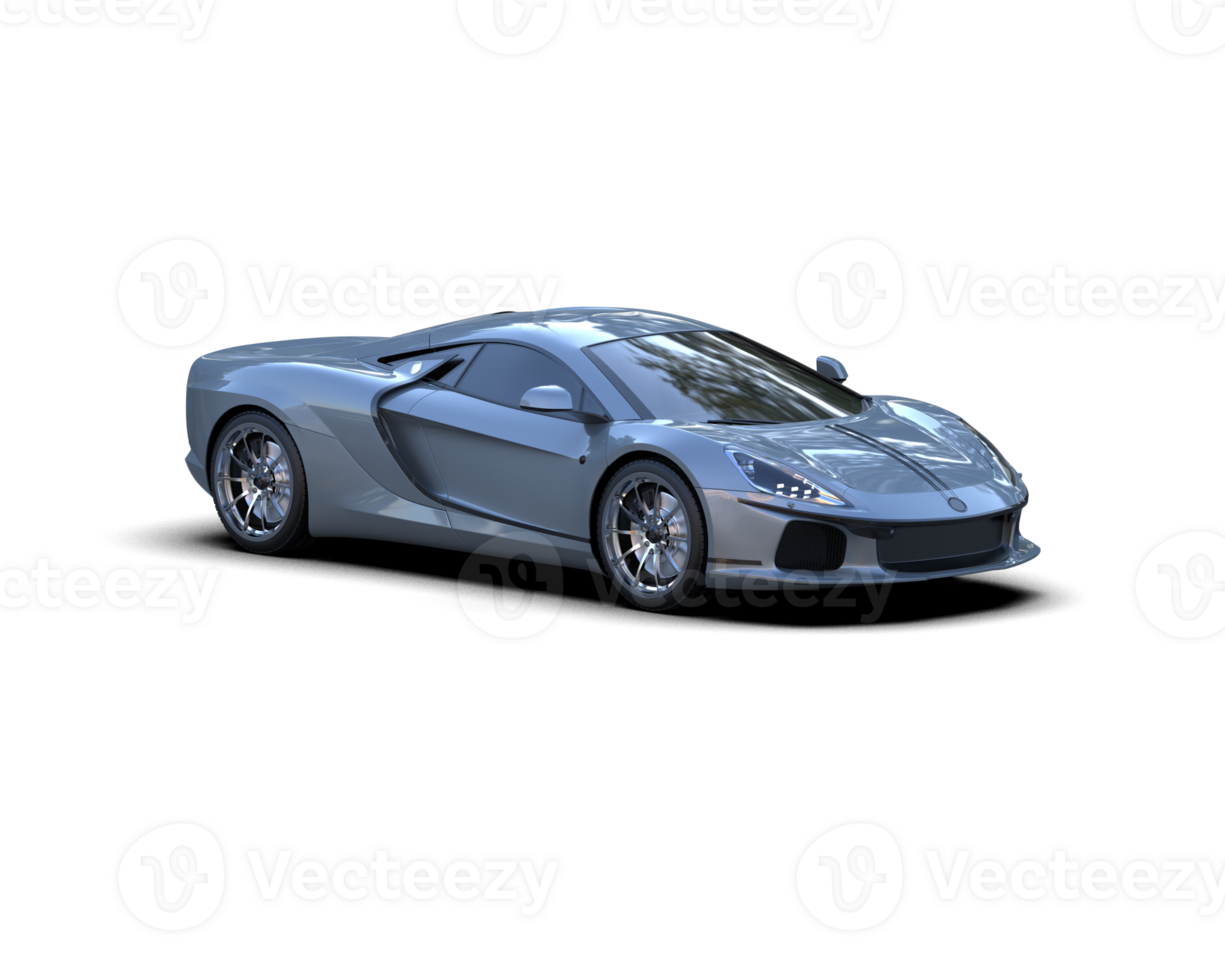 Realistic sport car isolated on background. 3d rendering - illustration png