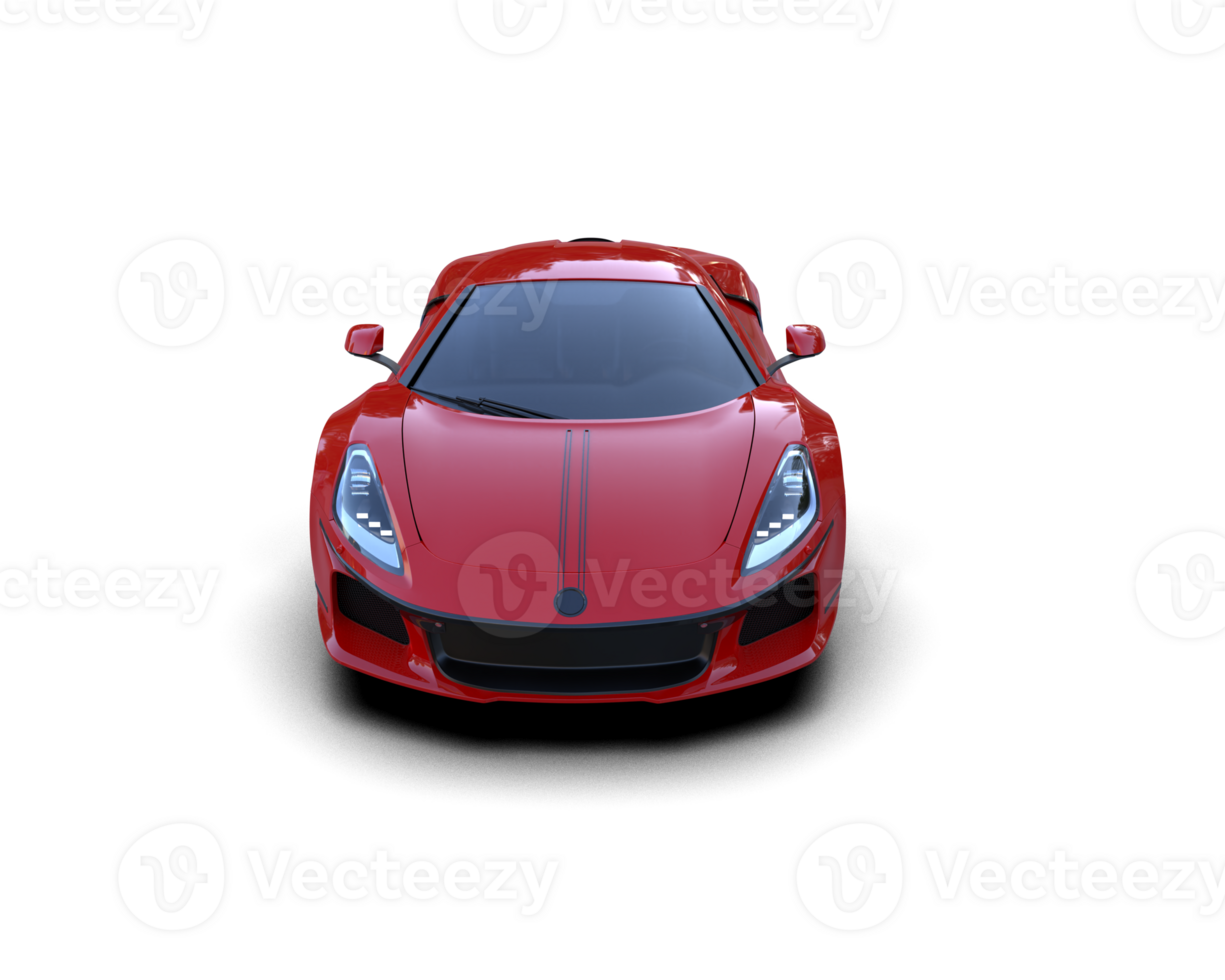 Realistic sport car isolated on background. 3d rendering - illustration png