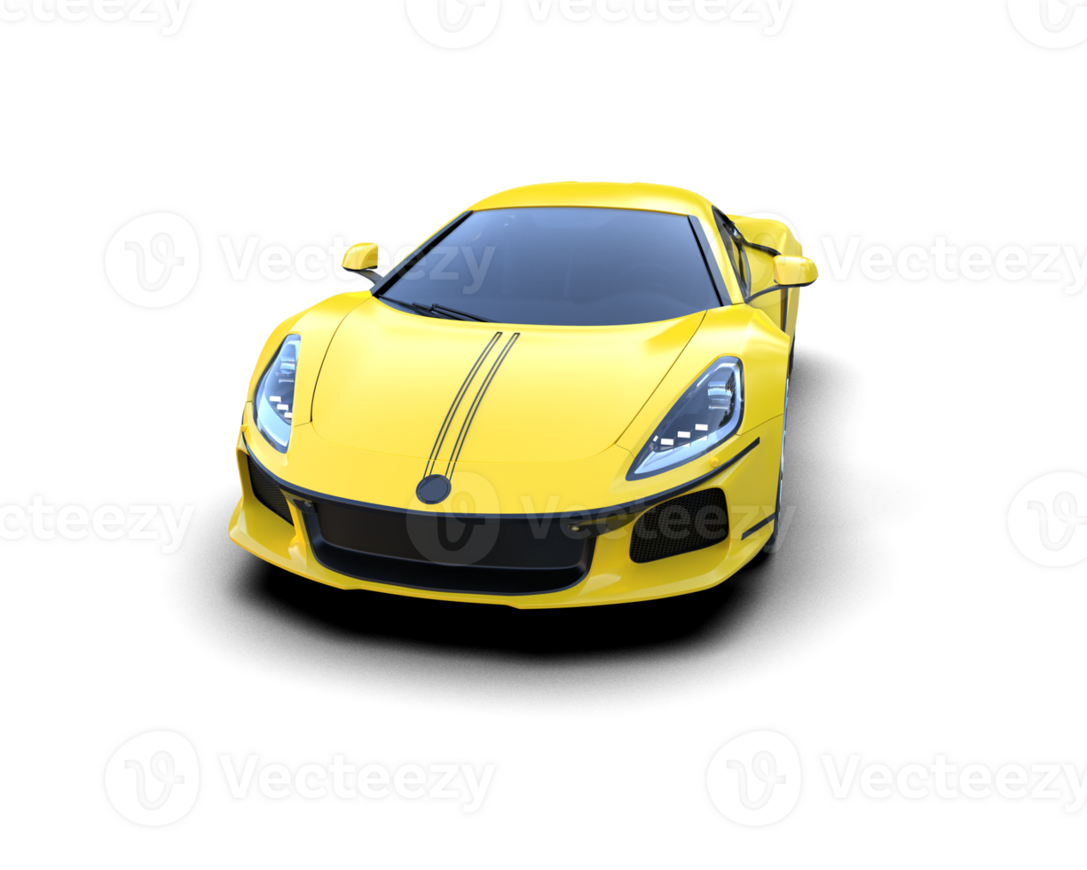Realistic sport car isolated on background. 3d rendering - illustration png