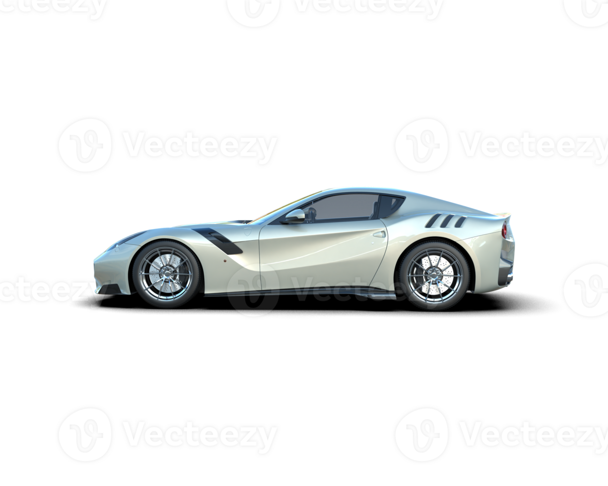 Realistic sport car isolated on background. 3d rendering - illustration png