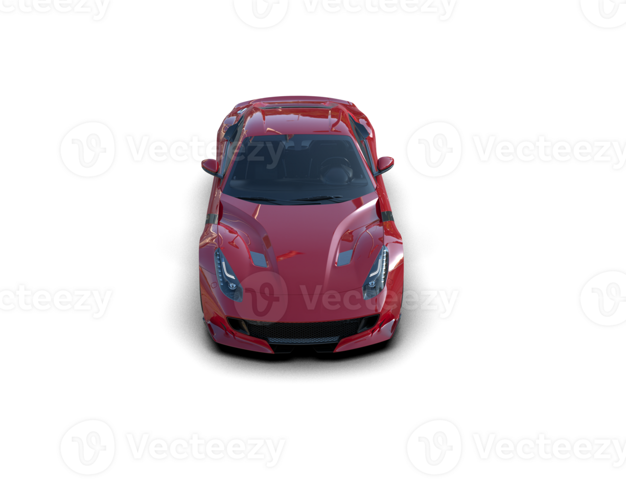 Realistic sport car isolated on background. 3d rendering - illustration png