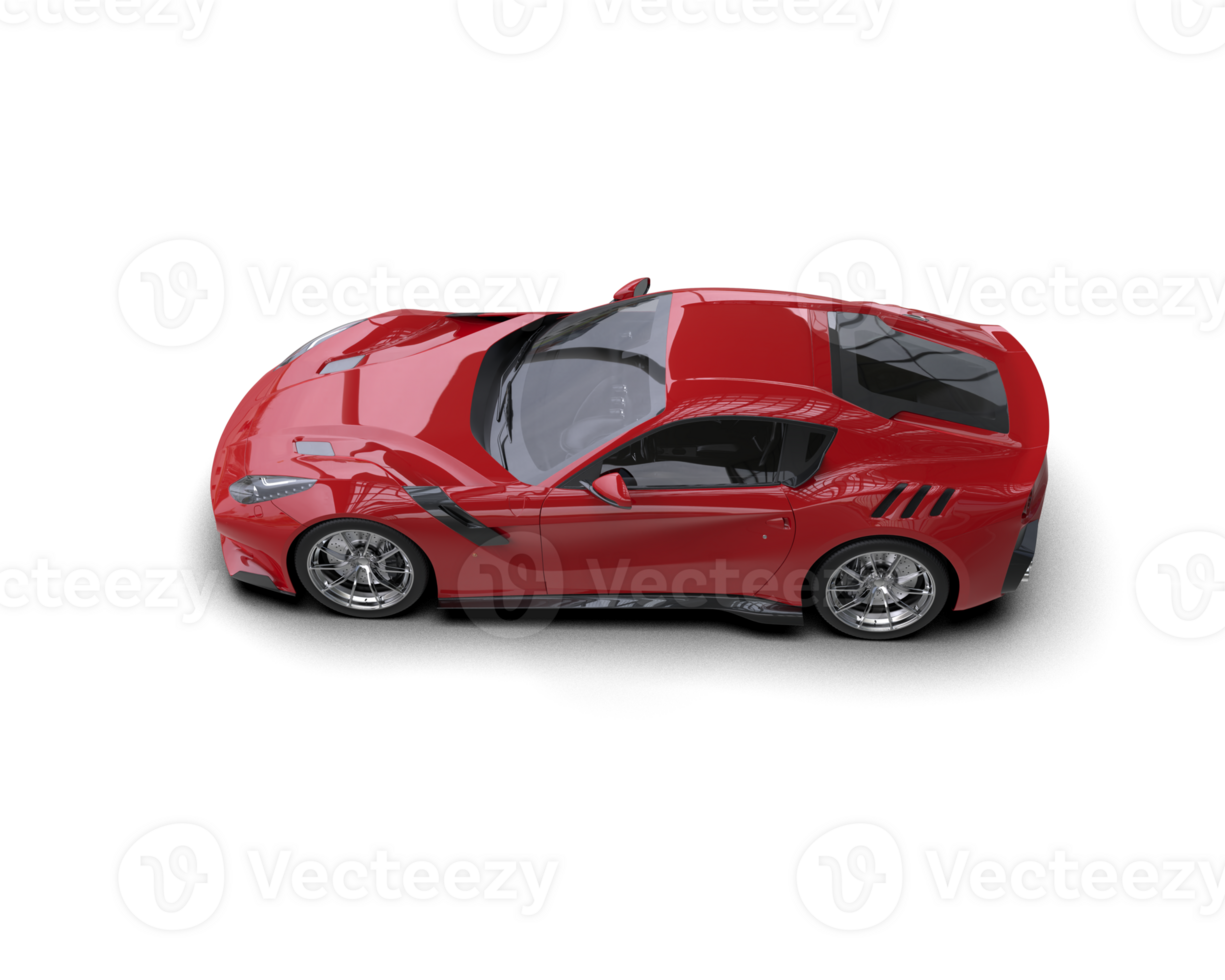 Realistic sport car isolated on background. 3d rendering - illustration png
