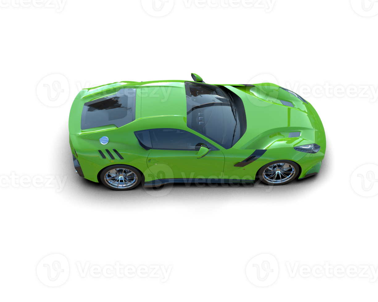 Realistic sport car isolated on background. 3d rendering - illustration png