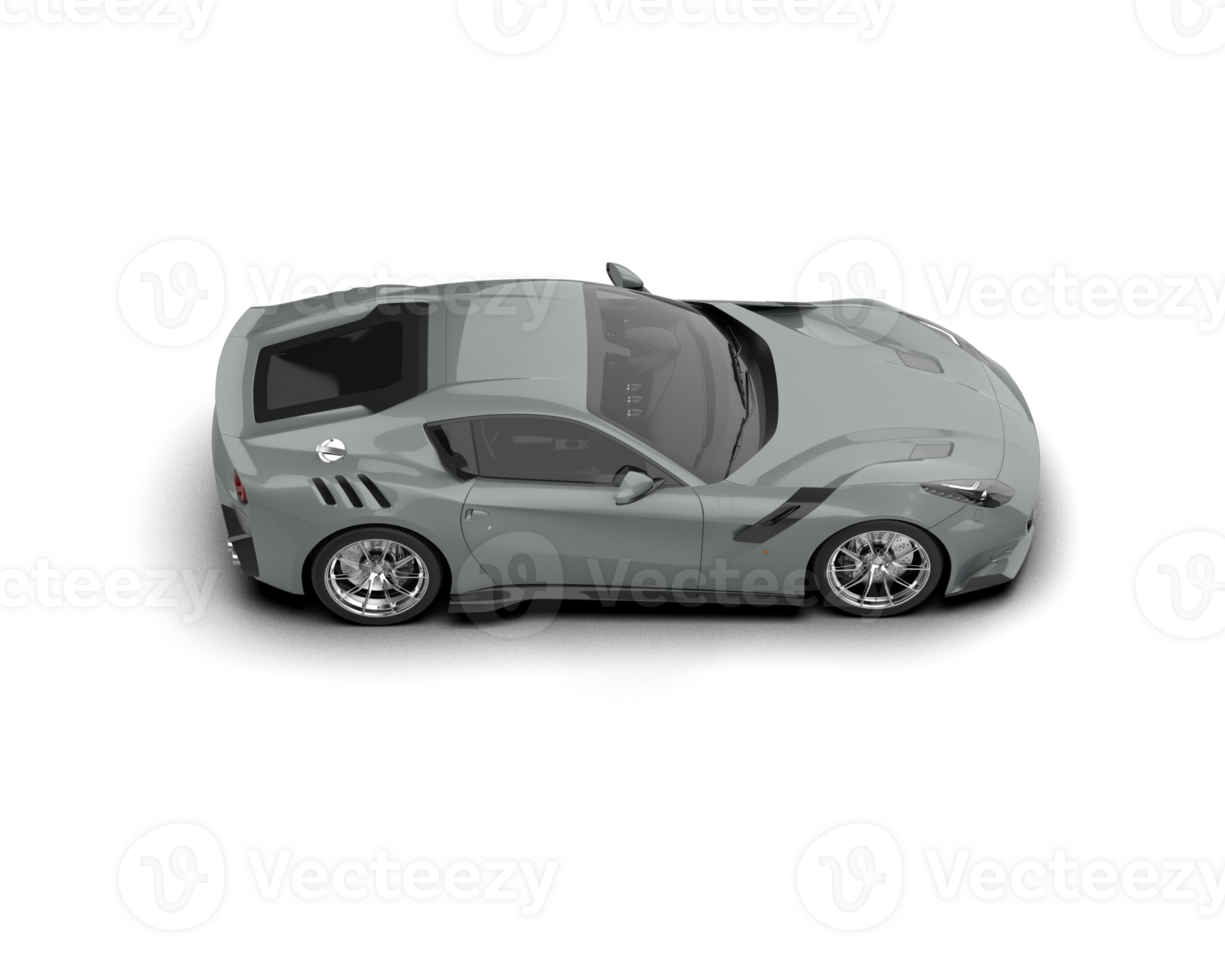 Realistic sport car isolated on background. 3d rendering - illustration png