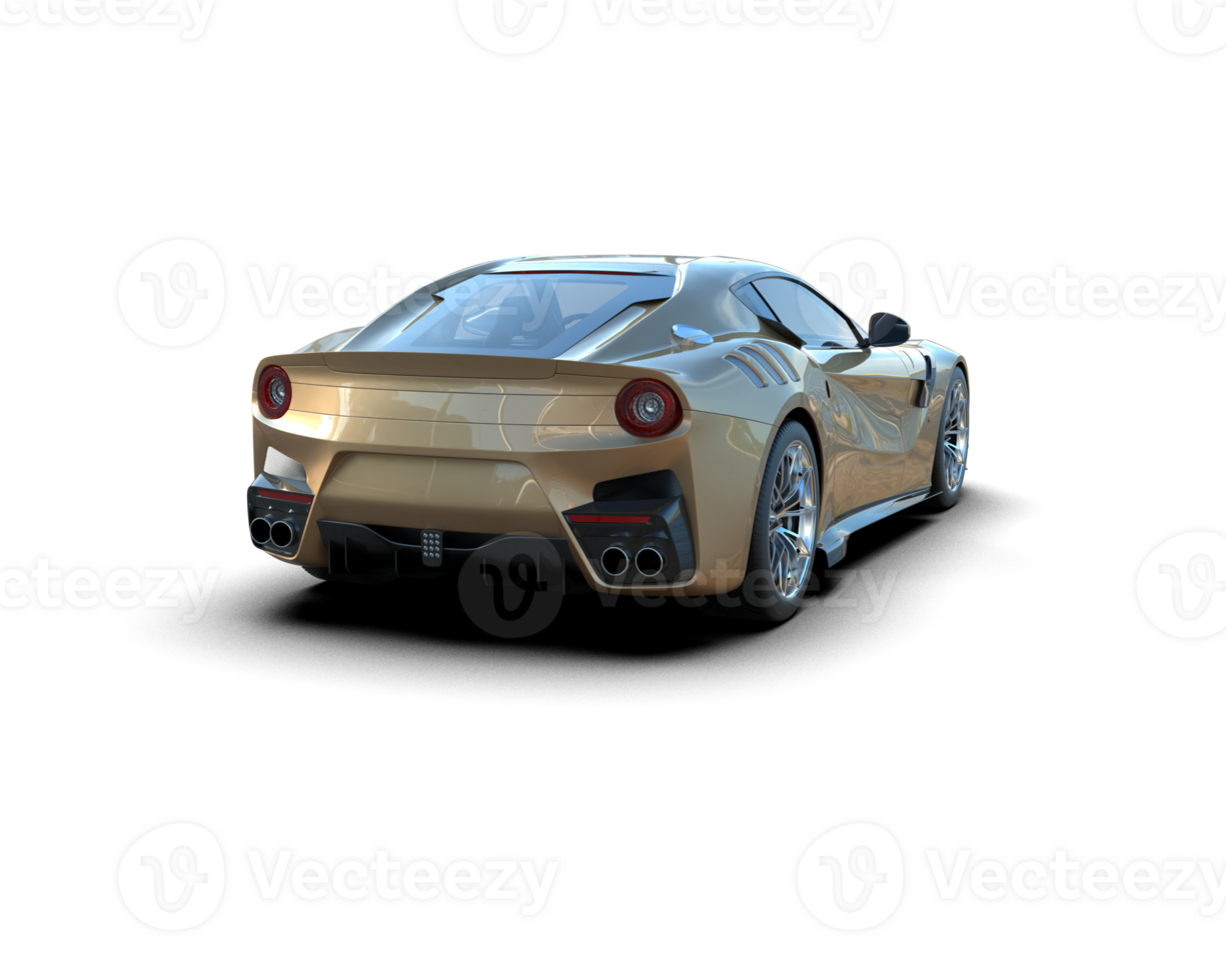 Realistic sport car isolated on background. 3d rendering - illustration png