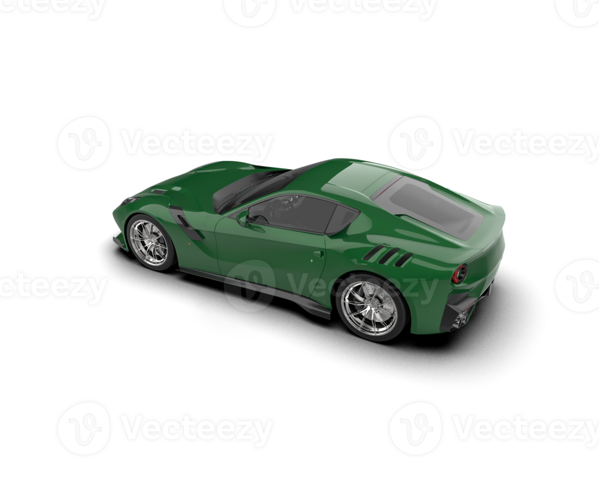 Realistic sport car isolated on background. 3d rendering - illustration png