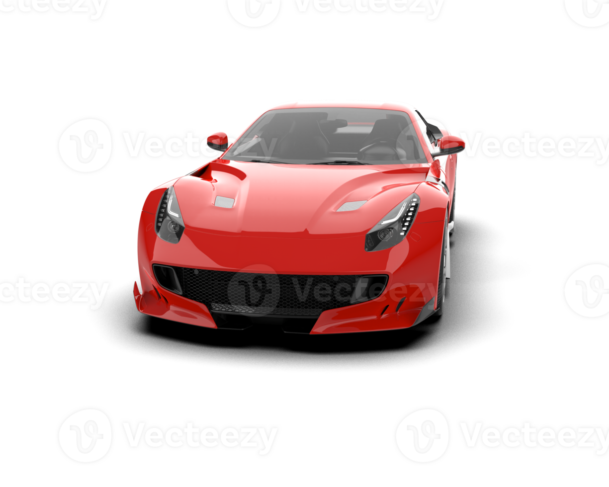 Realistic sport car isolated on background. 3d rendering - illustration png