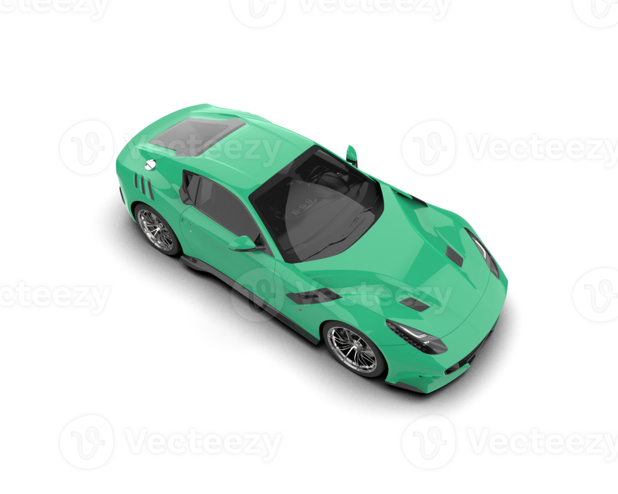 Realistic sport car isolated on background. 3d rendering - illustration png