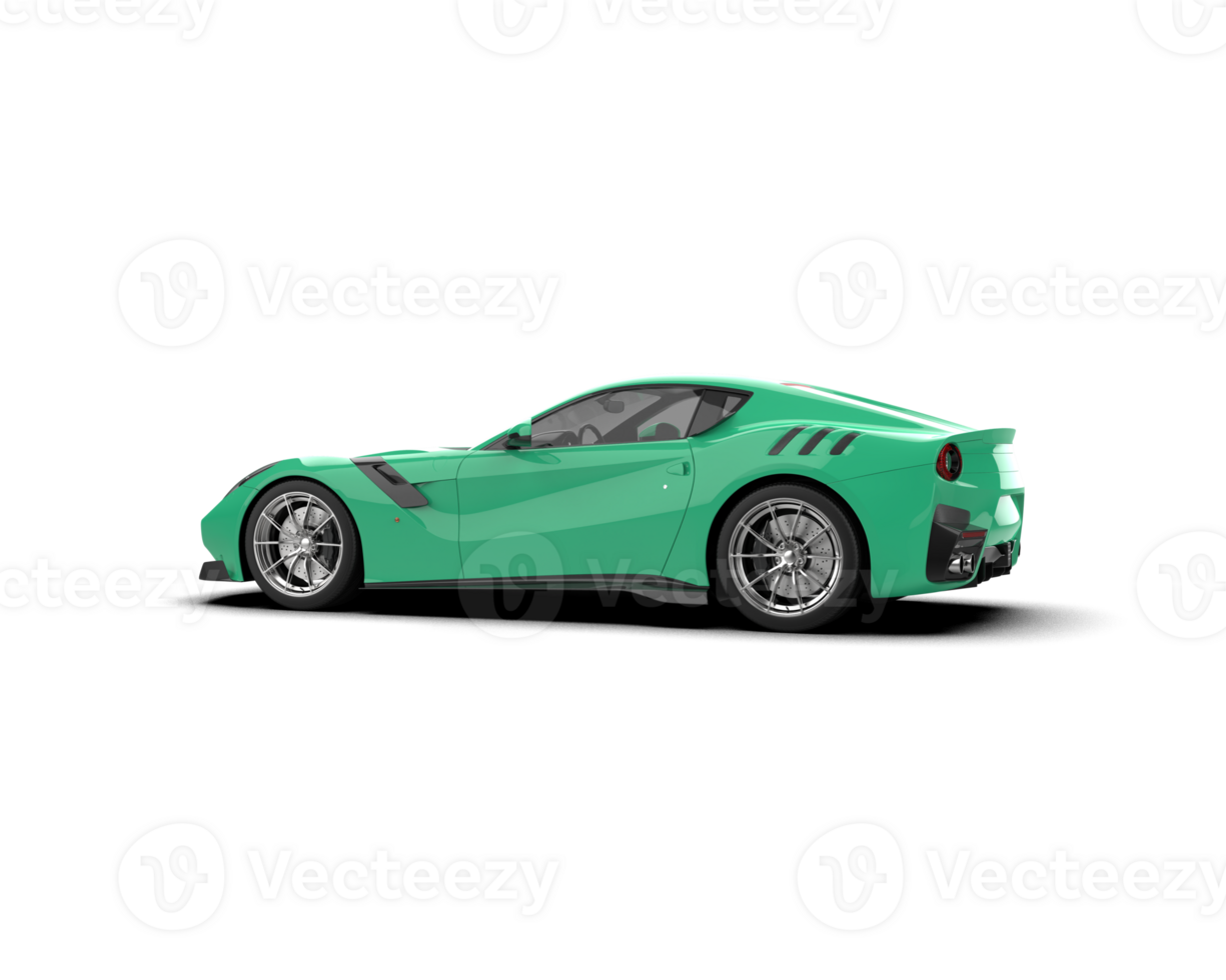 Realistic sport car isolated on background. 3d rendering - illustration png
