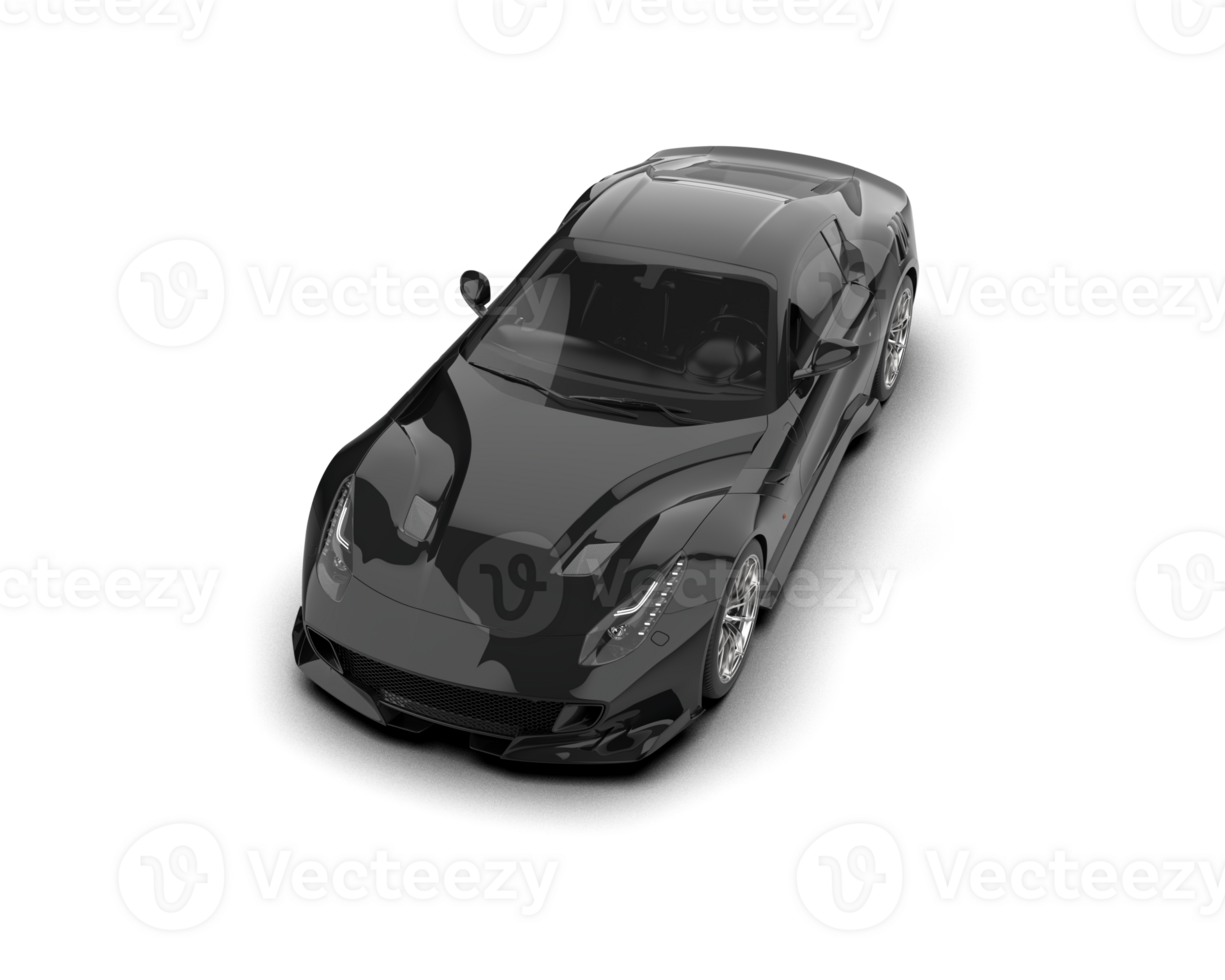 Realistic sport car isolated on background. 3d rendering - illustration png