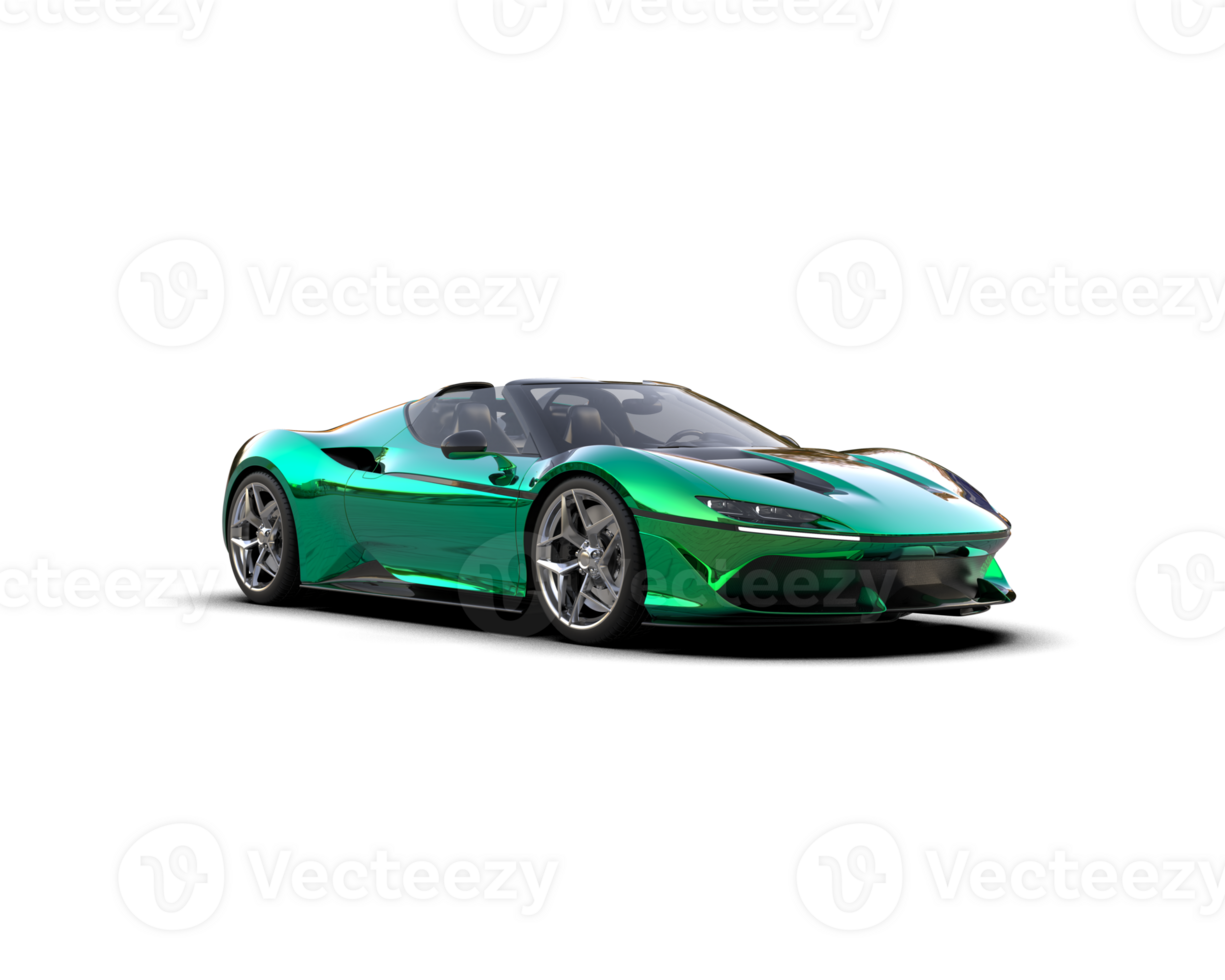 Realistic sport car isolated on background. 3d rendering - illustration png