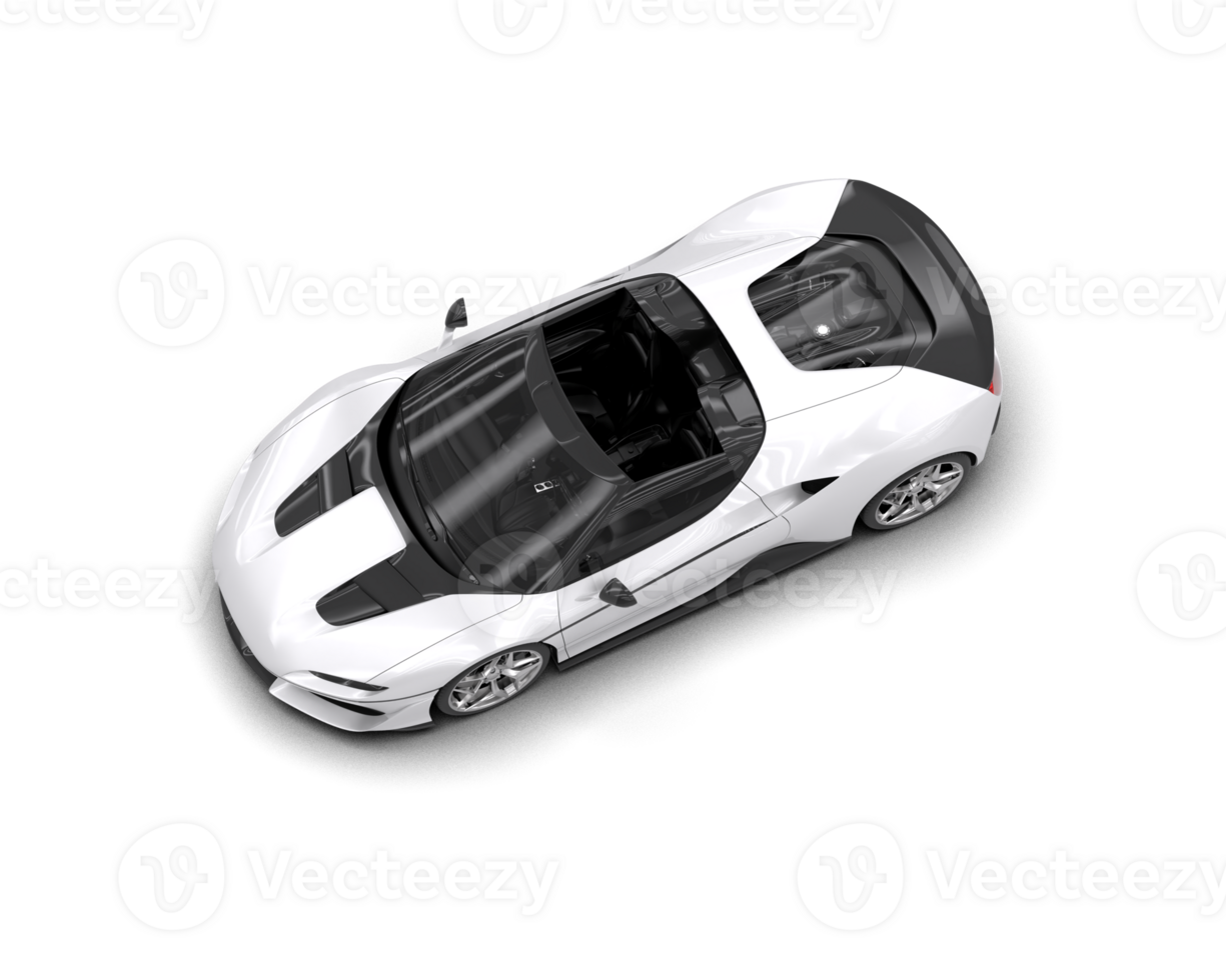 Realistic sport car isolated on background. 3d rendering - illustration png