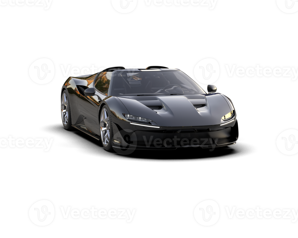 Realistic sport car isolated on background. 3d rendering - illustration png