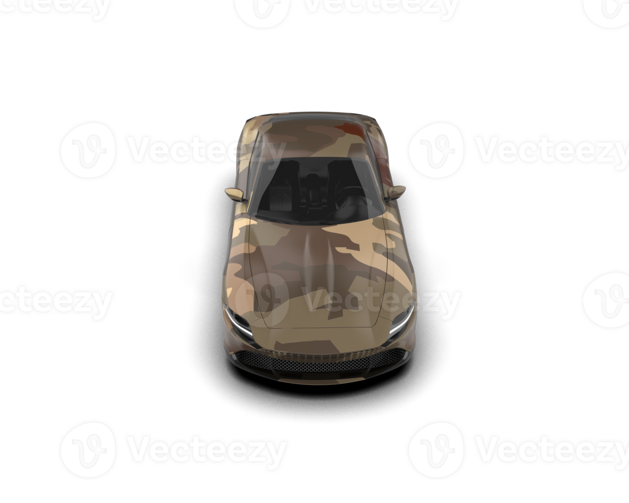 Realistic sport car isolated on background. 3d rendering - illustration png