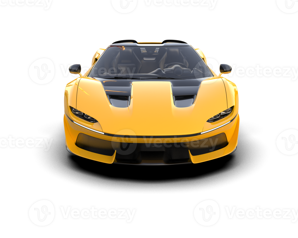 Realistic sport car isolated on background. 3d rendering - illustration png