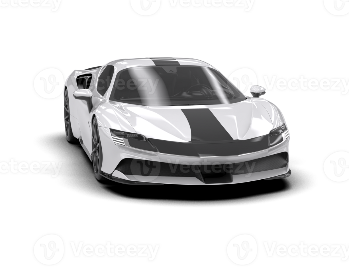Realistic sport car isolated on background. 3d rendering - illustration png
