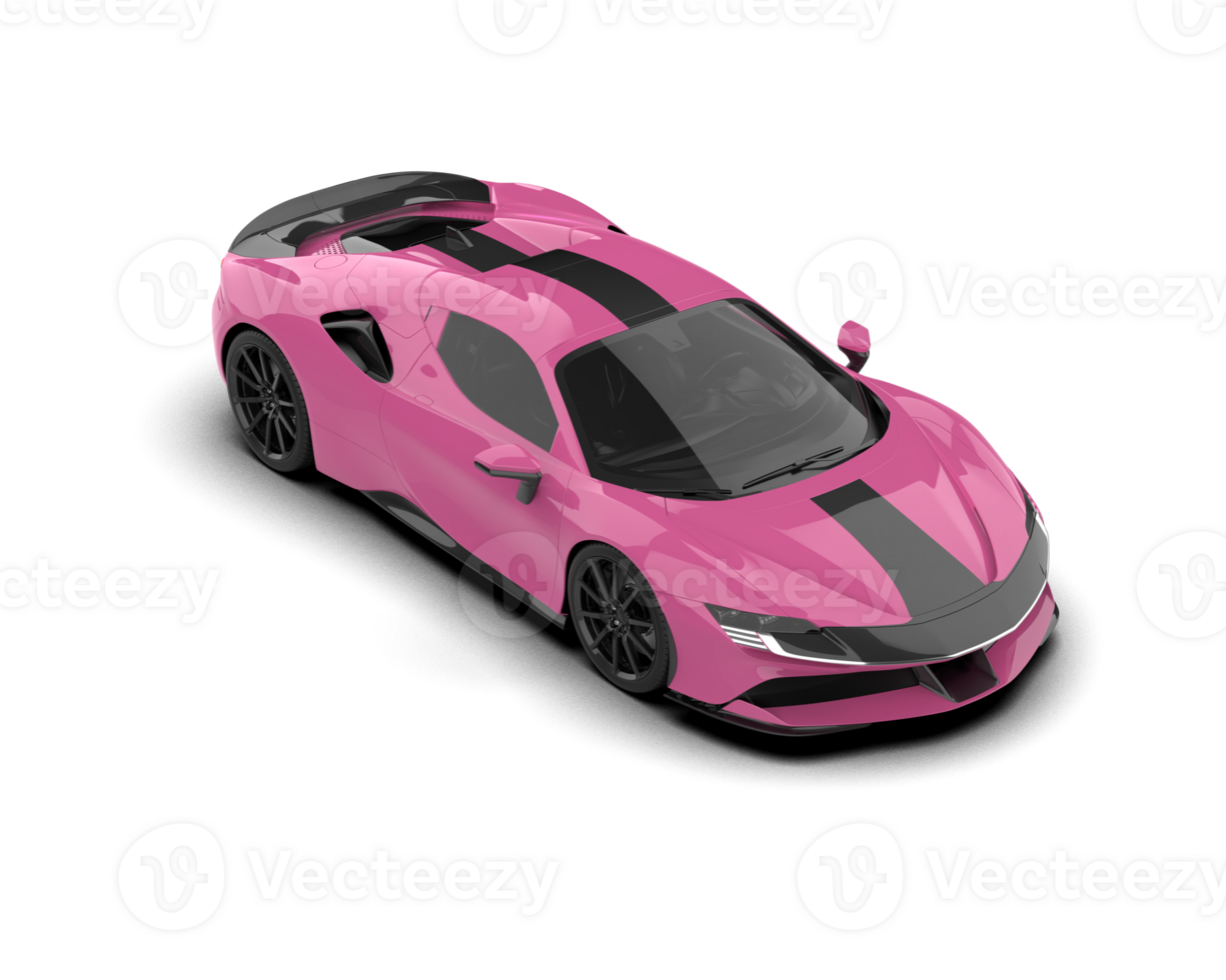 Realistic sport car isolated on background. 3d rendering - illustration png