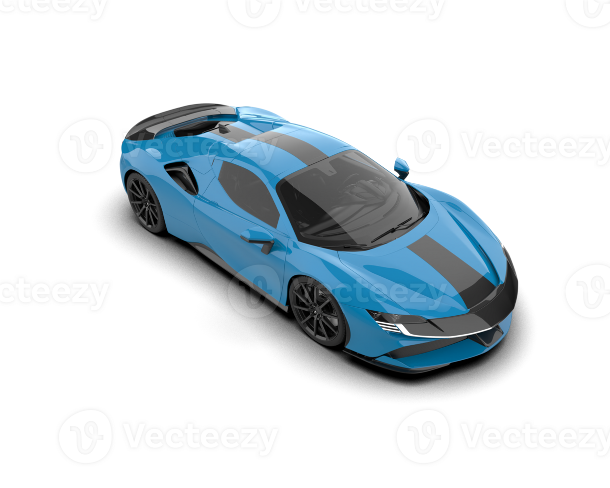 Realistic sport car isolated on background. 3d rendering - illustration png