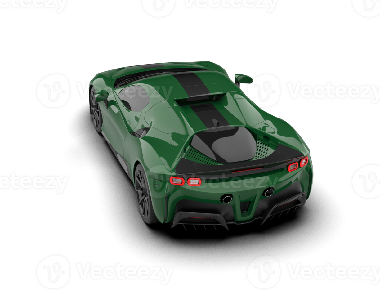 Realistic sport car isolated on background. 3d rendering - illustration png