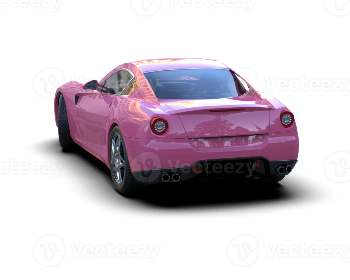 Realistic sport car isolated on background. 3d rendering - illustration png