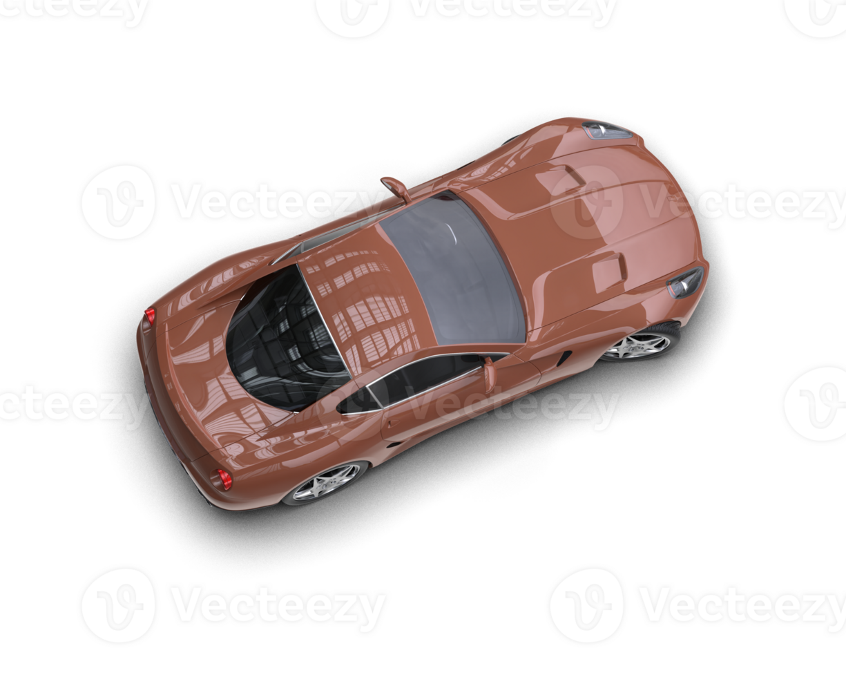 Realistic sport car isolated on background. 3d rendering - illustration png