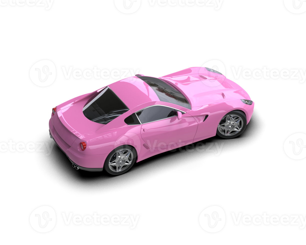 Realistic sport car isolated on background. 3d rendering - illustration png