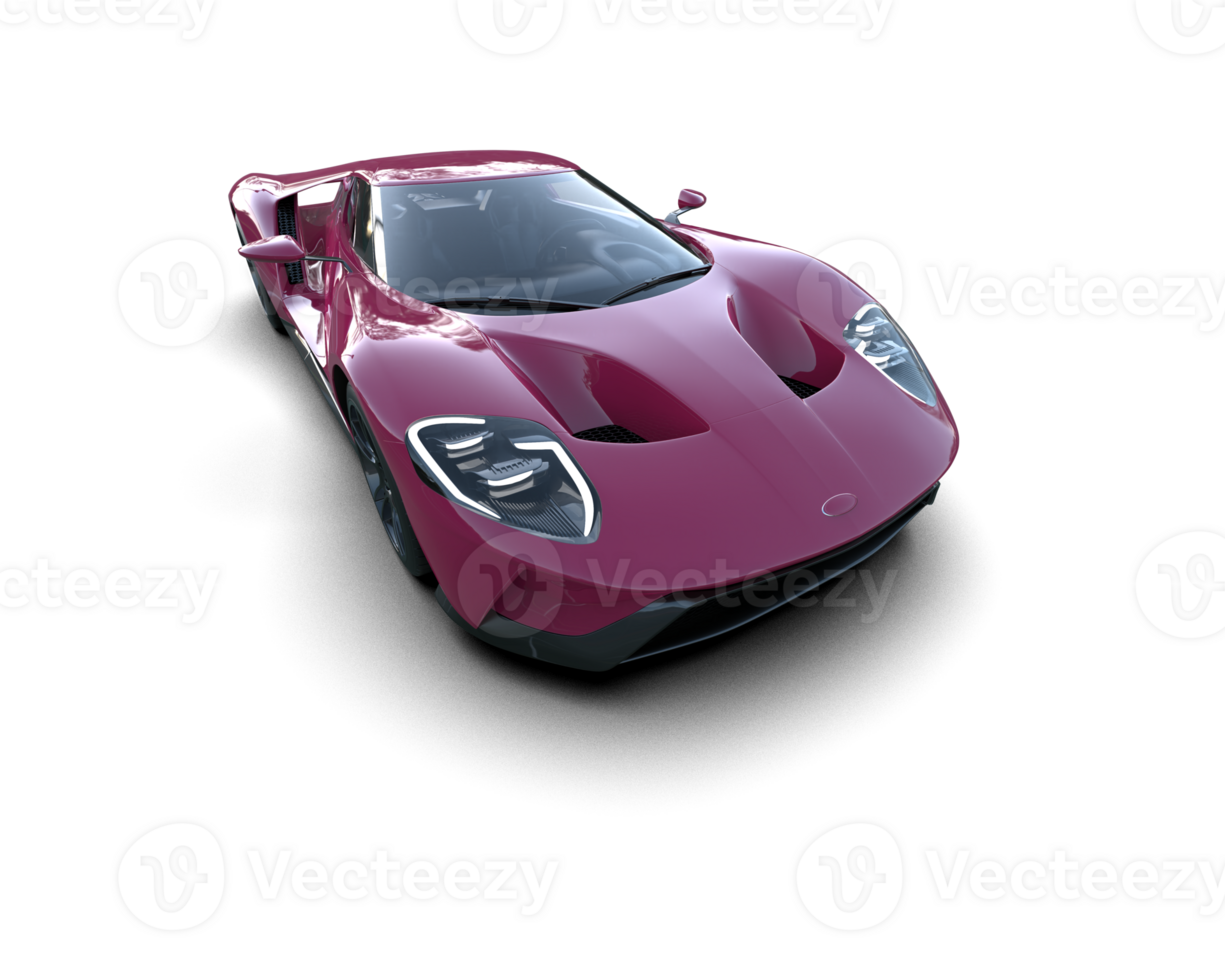 Realistic sport car isolated on background. 3d rendering - illustration png