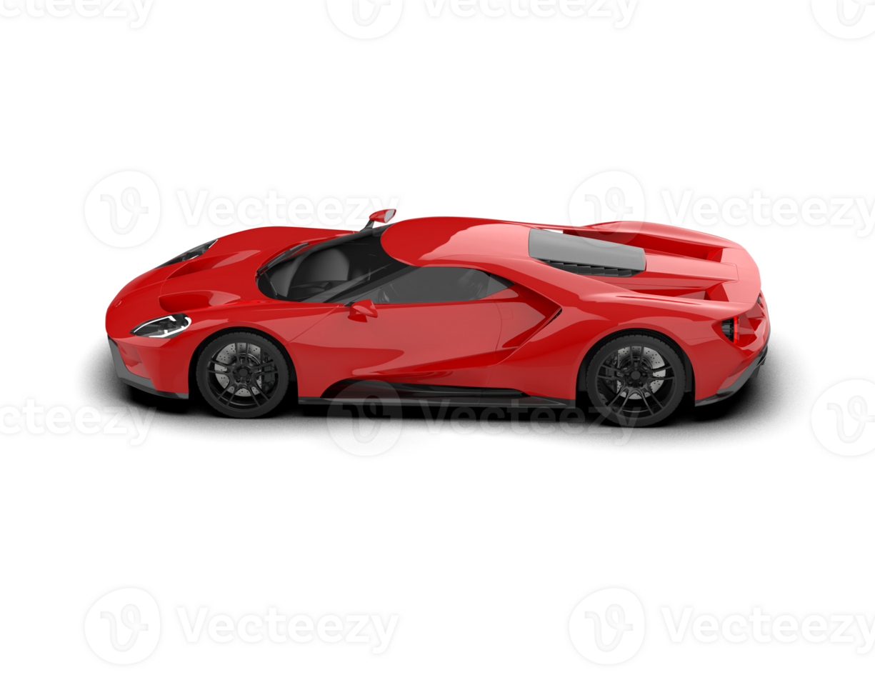 Realistic sport car isolated on background. 3d rendering - illustration png