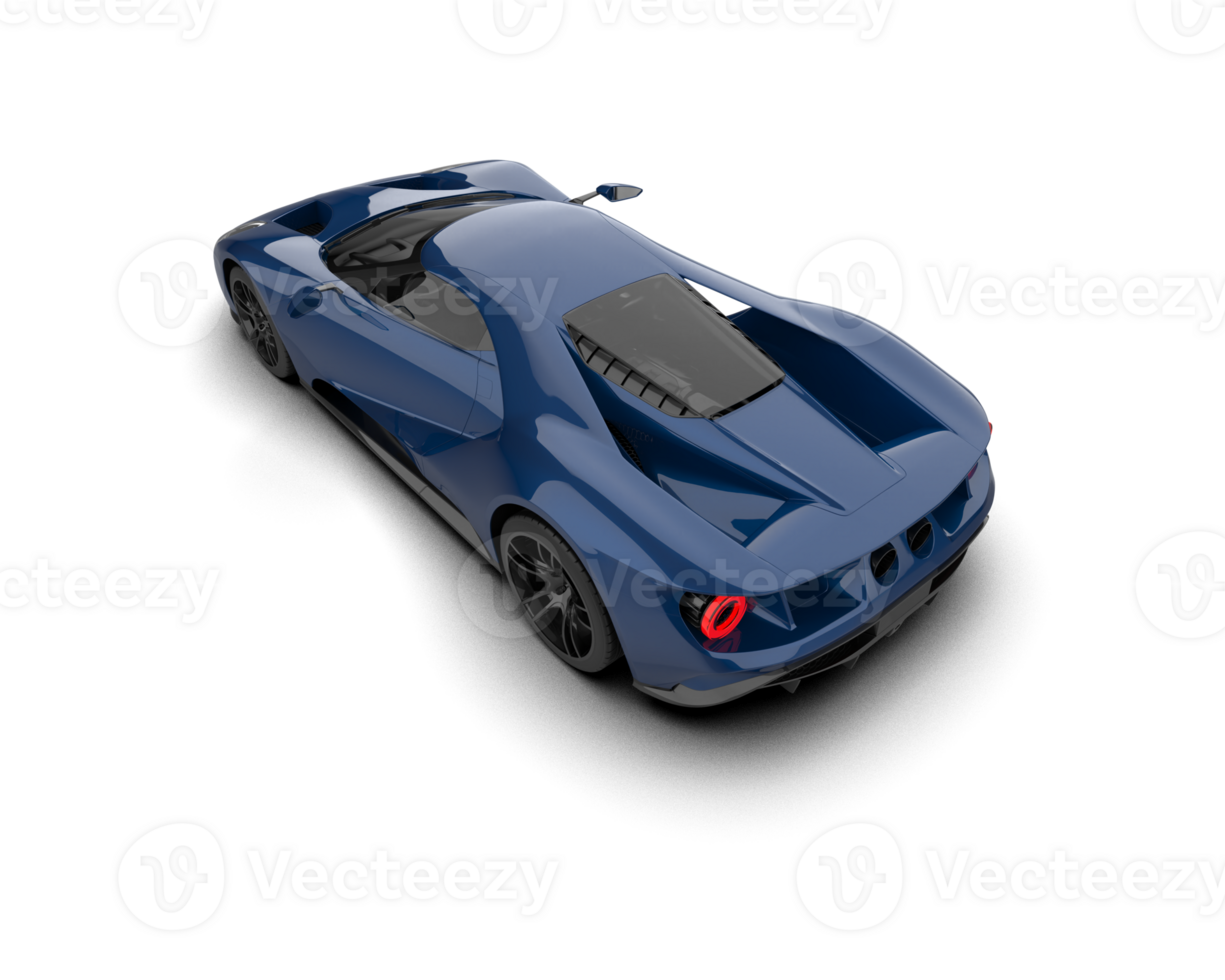 Realistic sport car isolated on background. 3d rendering - illustration png